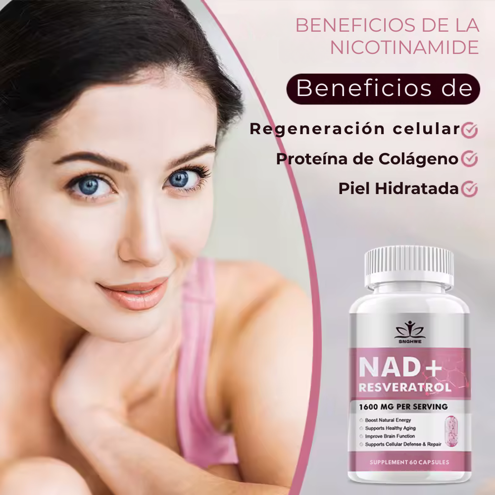 NAD+RESVERATROL 60 CAPSULAS