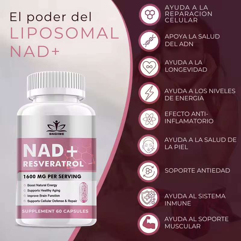 NAD+RESVERATROL 60 CAPSULAS